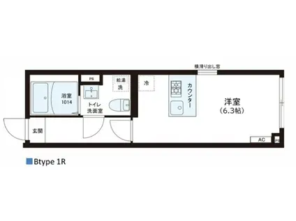 レピュア錦糸町レジデンスII(ワンルーム/5階)の間取り写真