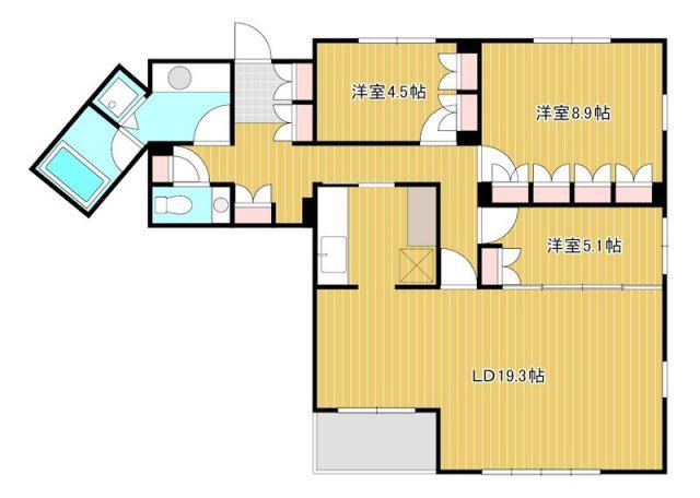 アートフォルム田町(3LDK/10階)の間取り写真