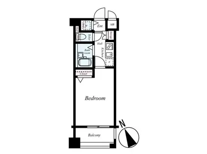 トーシンフェニックス南阿佐ヶ谷(1K/3階)の間取り写真