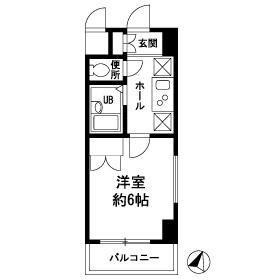 ソアブール西早稲田(1K/5階)の間取り写真