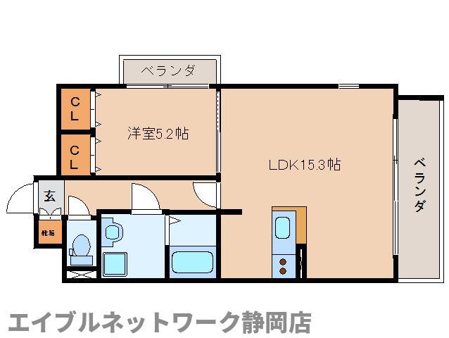 A-FLAT(1LDK/3階)の間取り写真