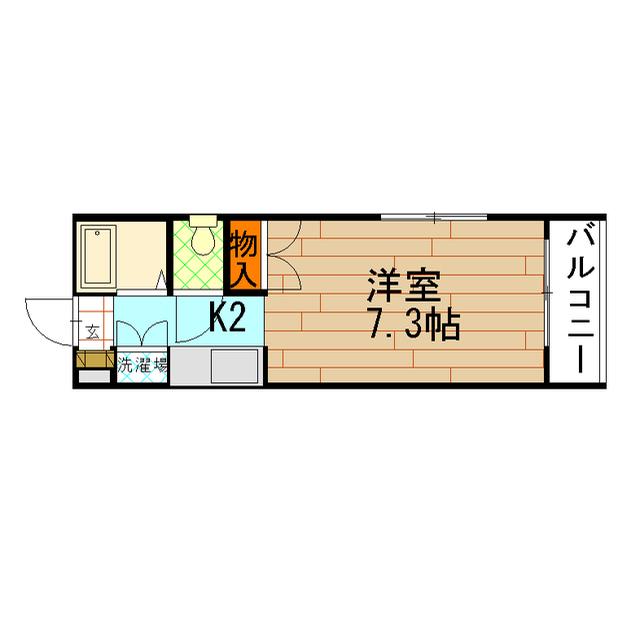 M&Fビル(1K/8階)の間取り写真