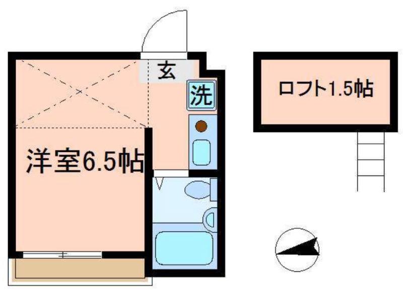イルビラージュ蒲田(ワンルーム/3階)の間取り写真