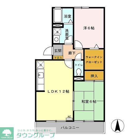 アンフェリュールHIDE(2LDK/3階)の間取り写真