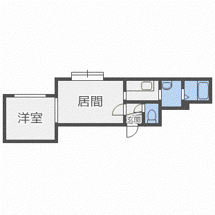 ACCESSIBLE7(1LDK/3階)の間取り写真