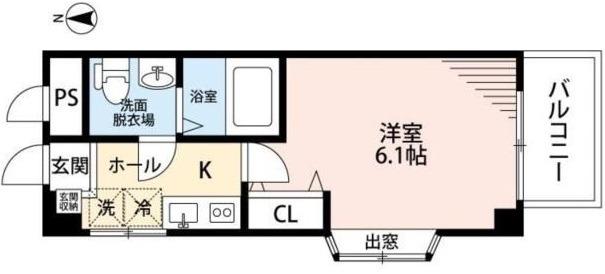 フローレスマンション弐番館(1K/2階)の間取り写真