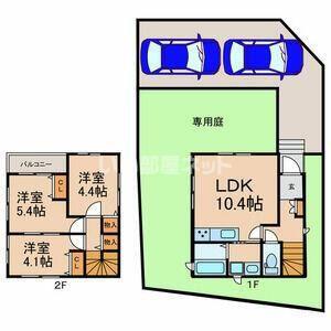 GKタウン9号棟(3LDK/1階)の間取り写真