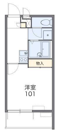 レオパレス悠和(1K/2階)の間取り写真
