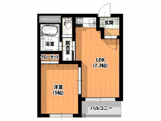 メゾンプレジール(1LDK/2階)の間取り写真