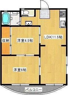 エルコーポ丸子(3DK/3階)の間取り写真