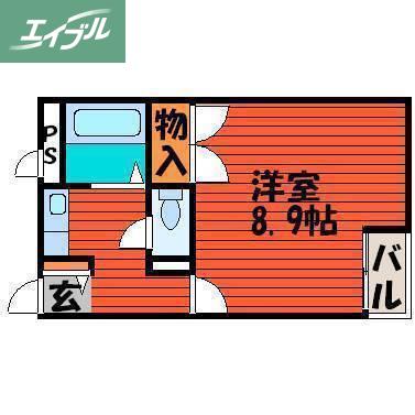 グリーンピア21(1K/3階)の間取り写真