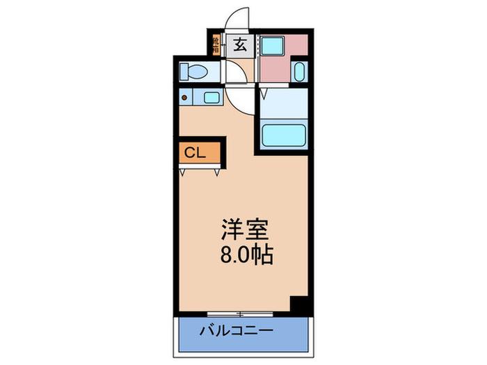 RECESS COURT2(ワンルーム/3階)の間取り写真