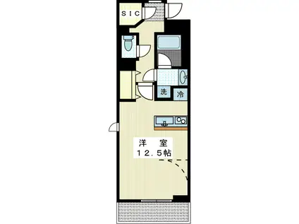 ヨシザワ18マンション(ワンルーム/5階)の間取り写真