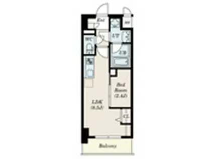 ポルタニグラ大須 色々乗ります(1LDK/7階)の間取り写真