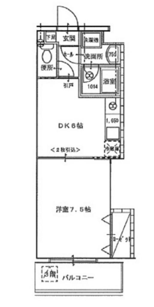 ピュアベルデ医大南(1LDK/3階)の間取り写真