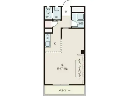 地下鉄名城線 久屋大通駅 徒歩1分 11階建 築53年(ワンルーム/10階)の間取り写真