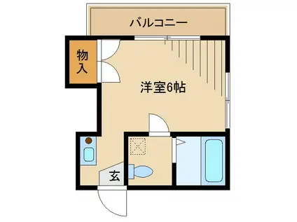 STUDIO SOU(1K/3階)の間取り写真