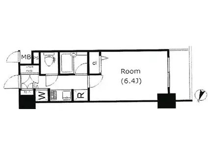 ヴェルト西巣鴨(1K/3階)の間取り写真