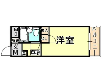 メゾン・ド・御影パートI(ワンルーム/3階)の間取り写真