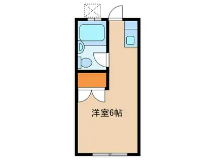 ドエル馬絹A(ワンルーム/2階)の間取り写真