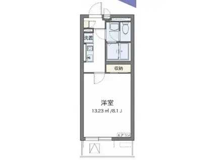 ヴィアロウ上板橋レジデンス(1K/1階)の間取り写真