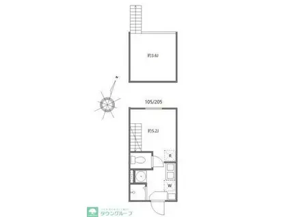 エイチワイコネクト東大泉(ワンルーム/1階)の間取り写真