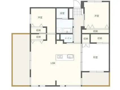 ラメール デトワール(3LDK/5階)の間取り写真