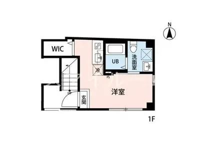 CREVE蒲田(ワンルーム/1階)の間取り写真