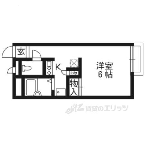 レオパレスINUI(1K/1階)の間取り写真