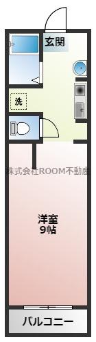 T´Sマンション(1K/3階)の間取り写真