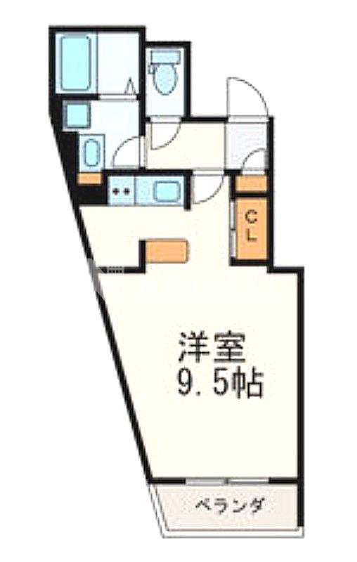 PASEO学芸大学(ワンルーム/3階)の間取り写真