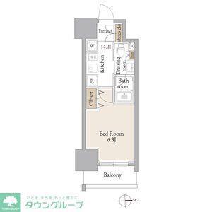 ルネフラッツ庄内通駅前(1K/9階)の間取り写真