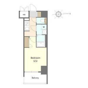 S-RESIDENCE名駅北ALESIA(1K/2階)の間取り写真