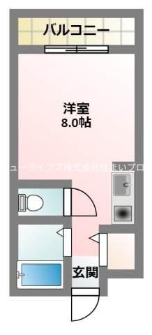 門真第一マンション(ワンルーム/3階)の間取り写真