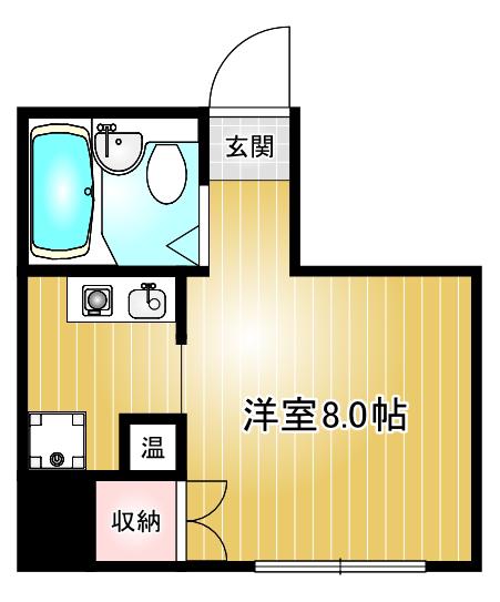 サウスレジデンス丸の内(ワンルーム/7階)の間取り写真