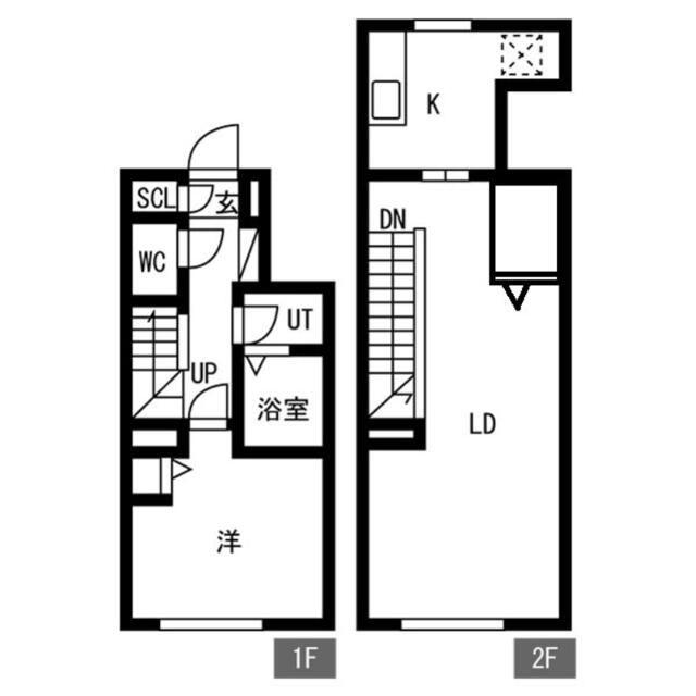 OAKLANCE荏原中延(1LDK/6階)の間取り写真