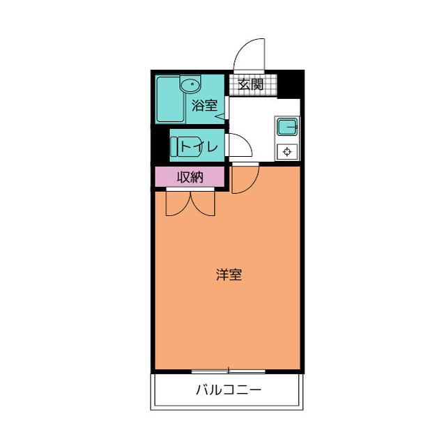 エーデルハイム(1K/3階)の間取り写真