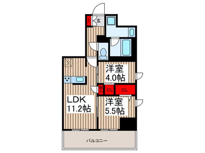 Y´S本所(2LDK/3階)の間取り写真