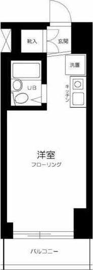 プライムステイ築地(ワンルーム/11階)の間取り写真