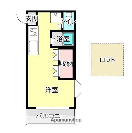 マイネスハウス別府(ワンルーム/2階)の間取り写真