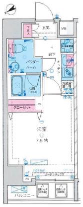 GENOVIA上野IISKYGARDEN(1K/6階)の間取り写真