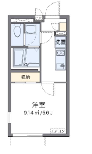レオネクスト西品川第7(1K/1階)の間取り写真