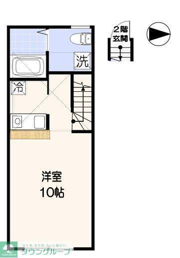 コンフォートスペース新宿(ワンルーム/2階)の間取り写真