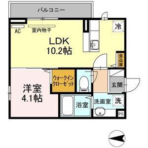 グレイスコート(1LDK/3階)の間取り写真