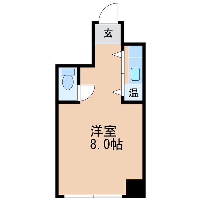 ユニーブル新栄(ワンルーム/6階)の間取り写真