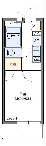 レオパレスアルタ殿町(1K/1階)の間取り写真