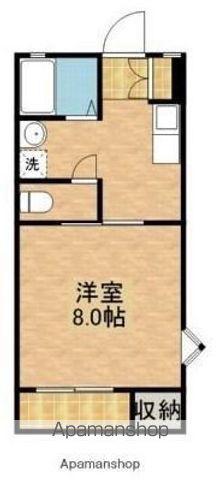 メゾンM II(1K/2階)の間取り写真
