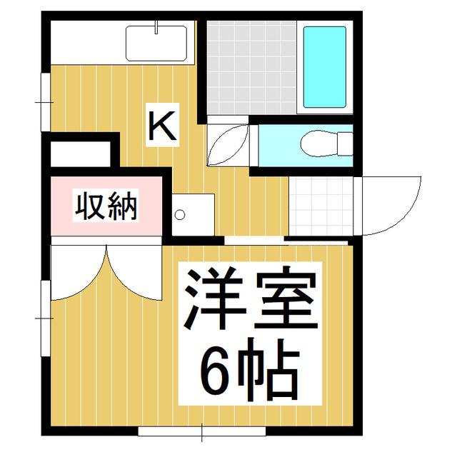 メゾン大門(1K/2階)の間取り写真