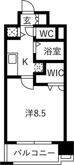 KAISEI本町通(1K/5階)の間取り写真
