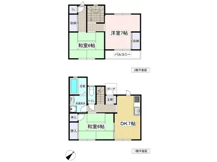 ガーデニヤハイツ 9号(3DK/1階)の間取り写真